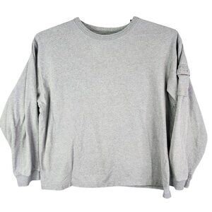 Mens Gray Sonoma Jean Company Sweatshirt Long Sleeve Crewneck 100% Cotton Size X